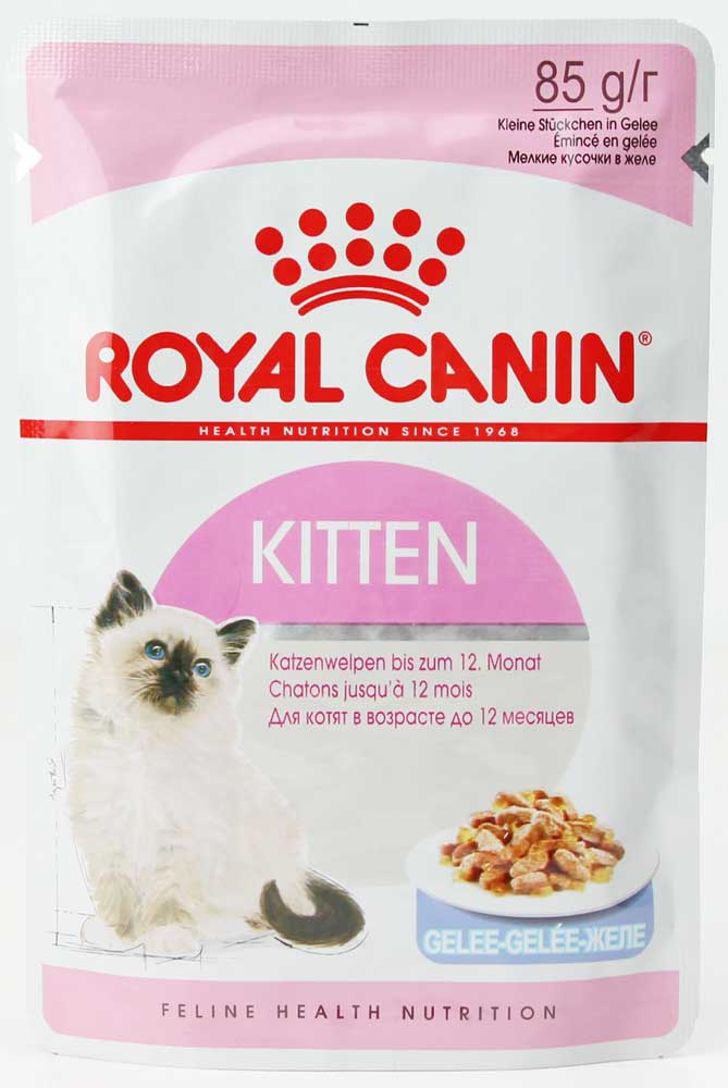 Royal Canin Kitten Instinctive in Jelly - Вологий корм Роял Канін шматочки в желе для кошенят (85 г)