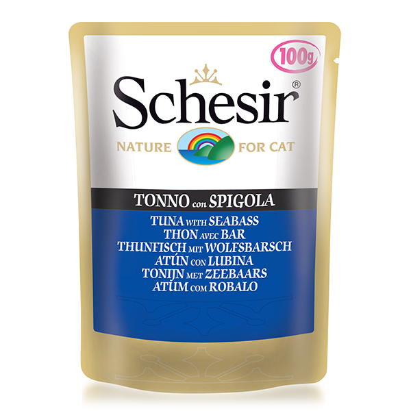 Schesir Tuna Seabass - корм Шезир, тунец с окунем, пауч (100 г)