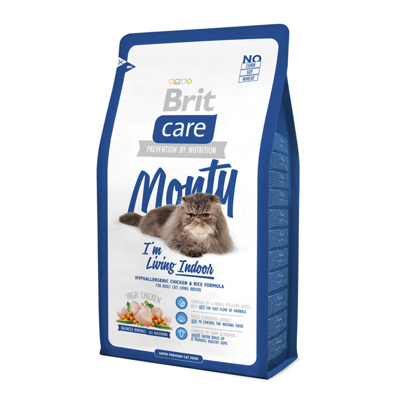 Сухий корм Brit Care Monty Indoor для котів хатніх 400г