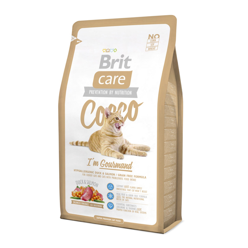 Сухий корм Brit Care Coco Gourmand для котів з чутливим травленням 400г