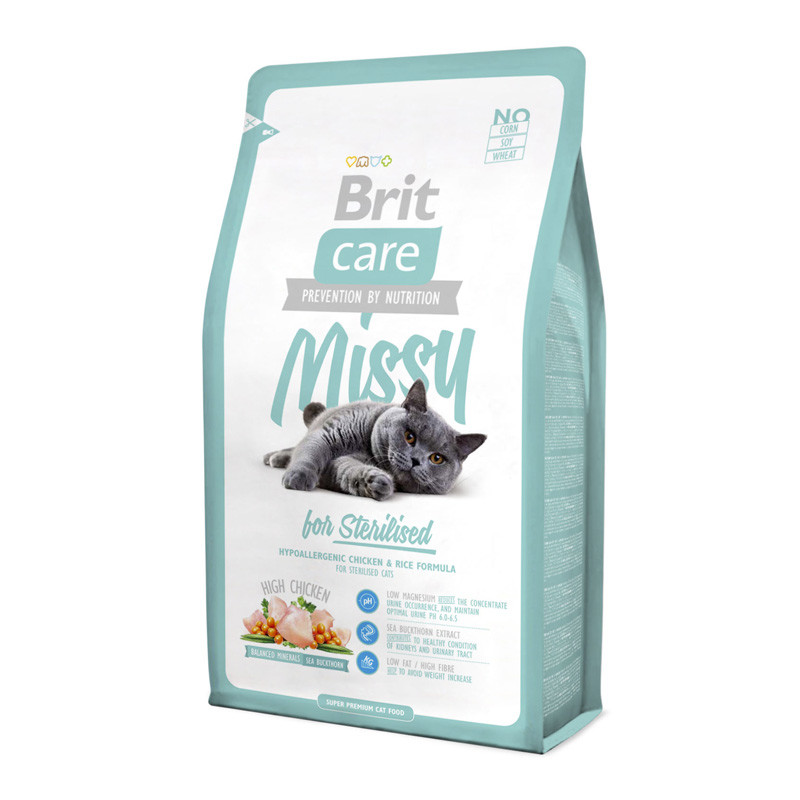 Сухий корм Brit Care Missy Sterilised для котів стерилізованих з куркою та рисом 400г