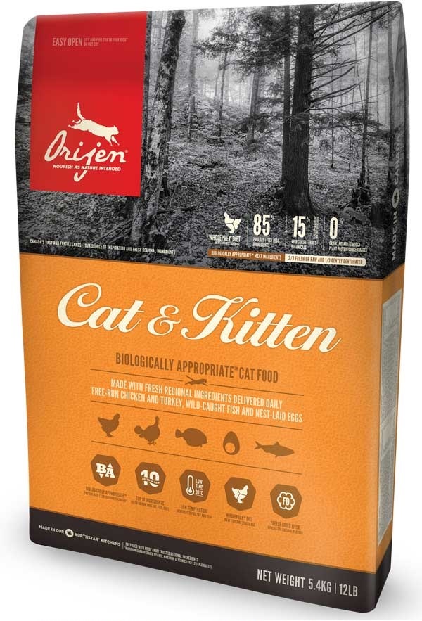 Orijen Cat and Kitten - корм Ориджен с цыпленком для кошек и котят всех пород 1.8 кг