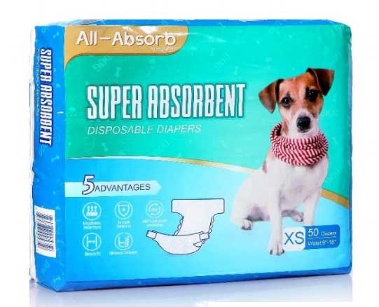 Памперси All Absorb для собак сук XL 1 памперс