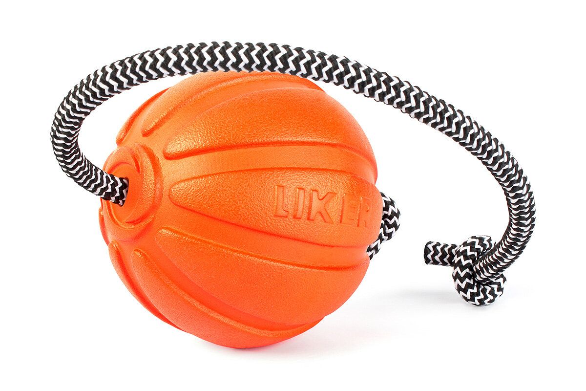 Collar LIKER Cord (Лайкер Корд) Мячик на шнуре для собак 9 см