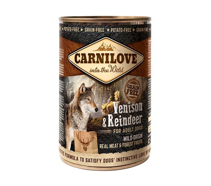 Вологий корм Carnilove Reindeer для собак Карнілав з м'яса оленя 400г