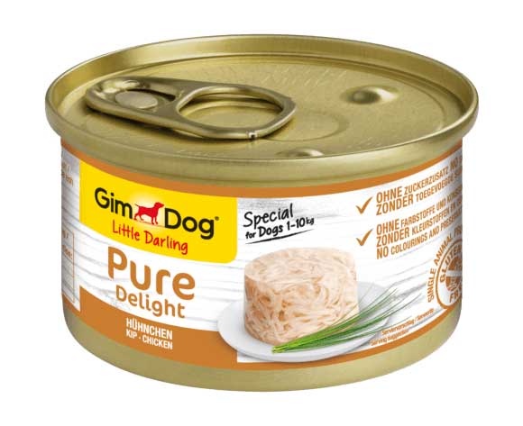 Вологий корм GimDog Pure Delight для собак з куркою 85г