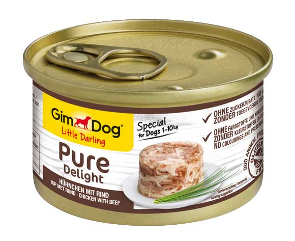 Gimpet Pure Delight - консервы Джимпет с говядиной и курицей для собак 85 г