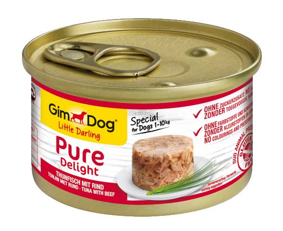 Вологий корм GimDog Pure Delight для собак з тунцем та яловичиною 85г