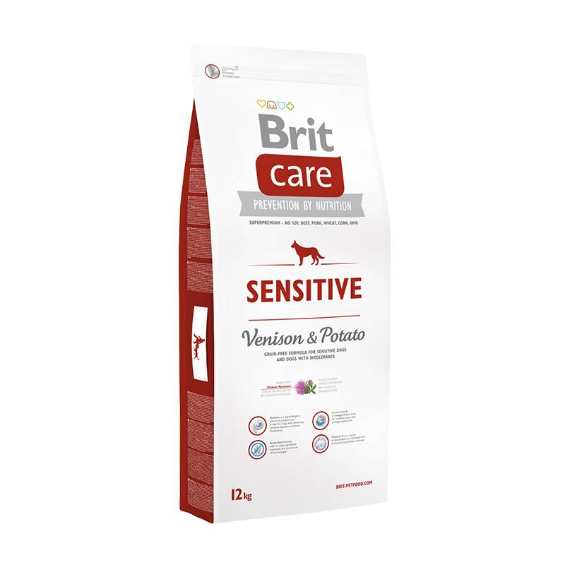 Сухий корм Brit Care Sensitive Venison & Potato для собак з алергіями 12кг