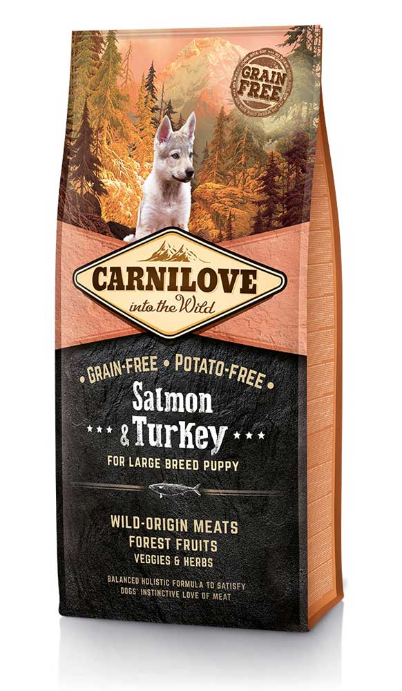 Сухий корм CarniLove Salmon&Turkey Puppy Large Breed для цуценят великих порід 1,5кг