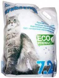 Eco Friendly Наполнитель для кошачьего туалета силикагелевый Пушистики 7,2 л