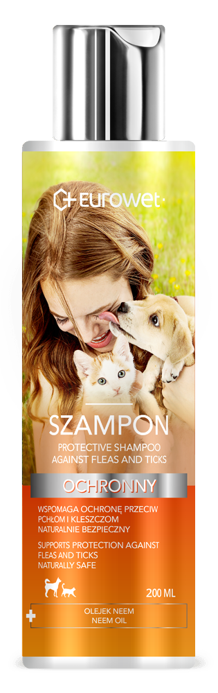 Eurowet Shampoo Against Fleas and Ticks - репеллентный шампунь ЕвроВет для кошек и собак 200 мл