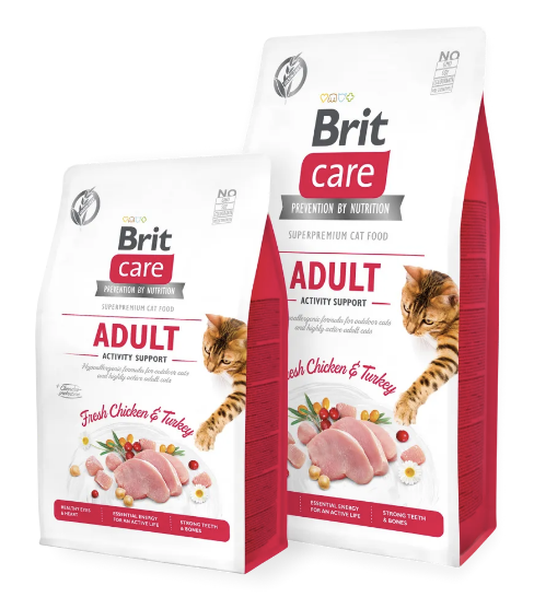Сухий корм Brit Care Cat Grain Free Adult Activity Support для котів активних 400г