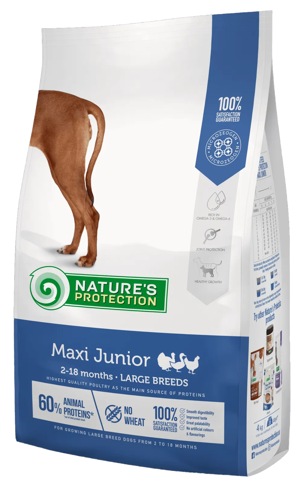 Сухий корм Natures Protection Maxi Junior Large Breeds для цуценят великих порід 4кг