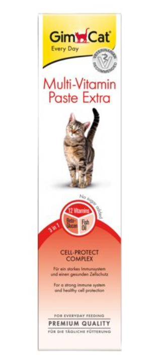 Паста GimCat Multi-Vitamin Paste EXTRA для кошек мультивітамінна з жирними кислотами 100г