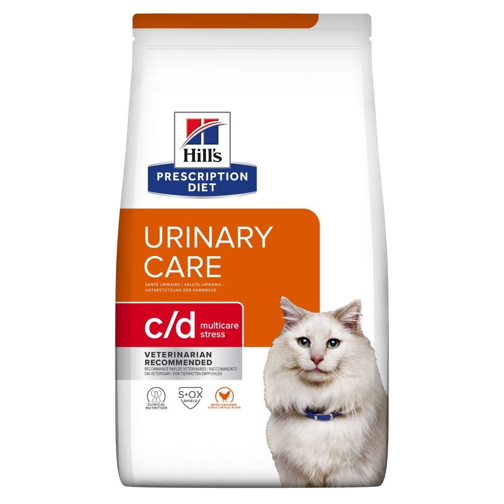 Hill's Prescription Diet Feline c/d Urinary Stress Feline Chicken- Хиллс ветеринарная диета при идиопатическом цистите, 1,5 кг