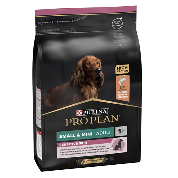 Сухой корм Purina Pro Plan Adult Small and Mini Sensitive Skin для собак мелких пород с чувствительной кожей с лососем 3кг