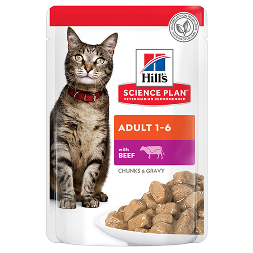 Вологий корм Hills SP Feline Adult Beef для котів з яловичиною 85г