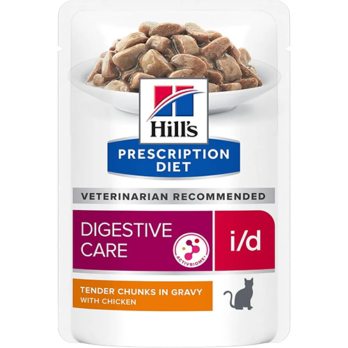 Вологий корм Hills Prescription Diet Feline i/d для котів для легкого травлення з куркою 85г