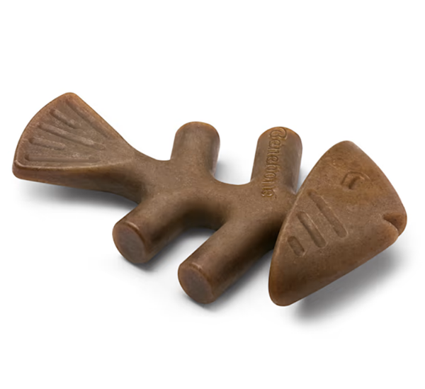 Іграшка Benebone Fishbone для собак рибна кістка Бенебон гризунок зі смаком лосося M