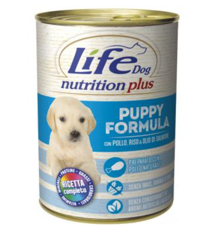 LifeDog Nutrition Plus Puppy with Сhicken - Дополнительный влажный корм ЛайфДог с Курицей формула для щенков, 400 г