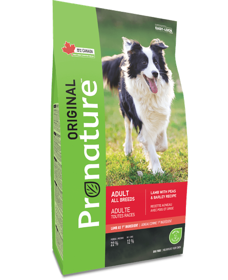 Сухий корм Pronature Original Dog Adult Lamb Peas & Barley для собак 11,3кг
