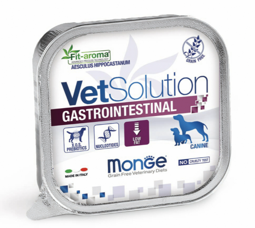 Вологий корм Monge Vetsolution Gastrointestinal Canine для собак при порушеннях ШКТ 150г