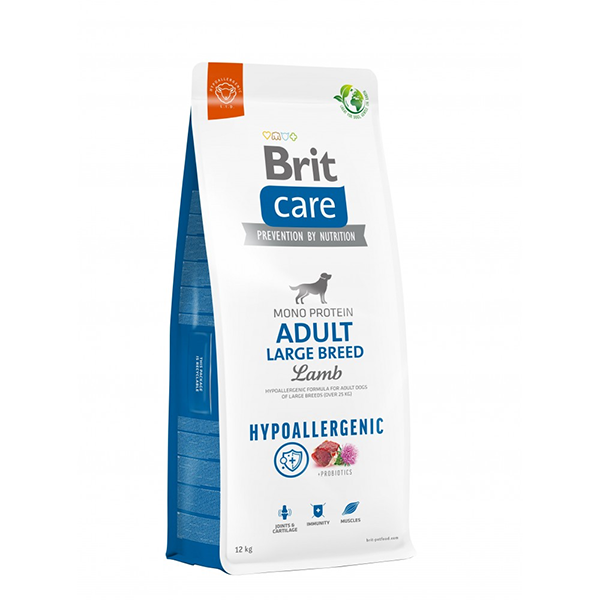 Сухий корм Brit Care Dog Hypoallergenic Adult Large Breed Lamb для собак великих порід гіпоалергенний з ягням 12кг