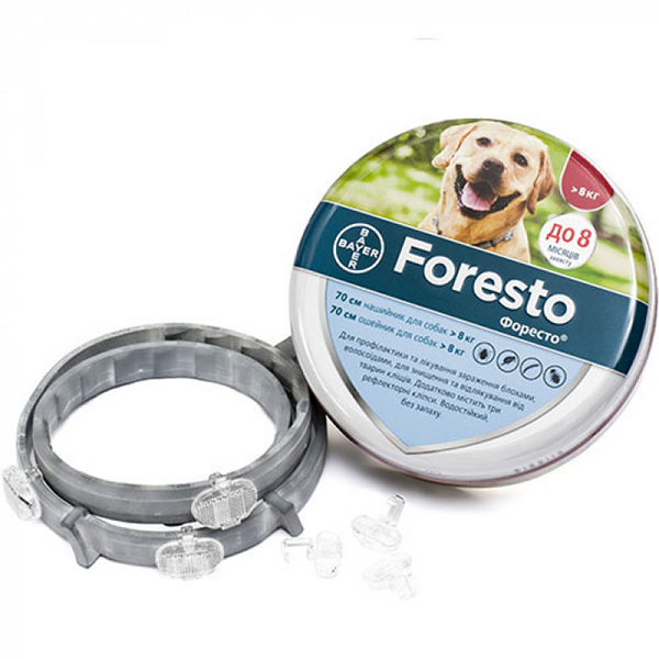 Ошейник Bayer Foresto для собак Байер Форесто от блох и клещей 70см
