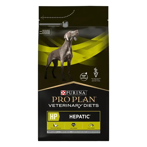 Сухой корм Purina PRO PLAN HP Hepatic для щенков и взрослых собак ветеринарная диета для поддержания функции печени при хронической печеночной недостаточности 3кг