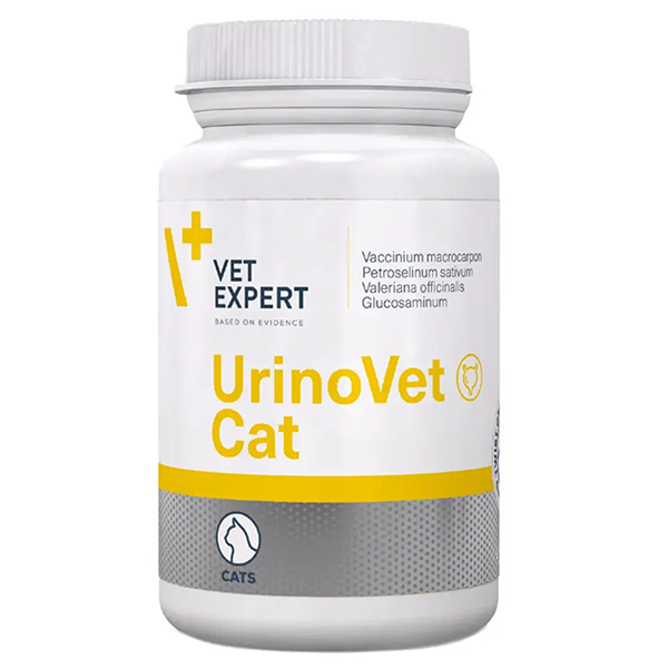 Пищевая добавка Vet Expert UrinoVet Cat для кошек Вет Эксперт УриноВет Кэт поддержка функций мочевыводящих путей 45капс