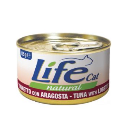 LifeCat  Tuna with Lobster - Влажный корм ЛайфКэт Тунец и Лобстер для кошек, 85 г