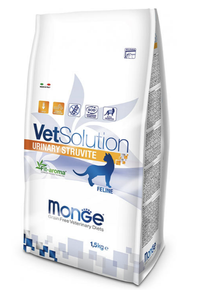 Сухой корм Monge Vetsolution Urinary Struvite Feline для кошек для растворения камней струвитного типа 400г