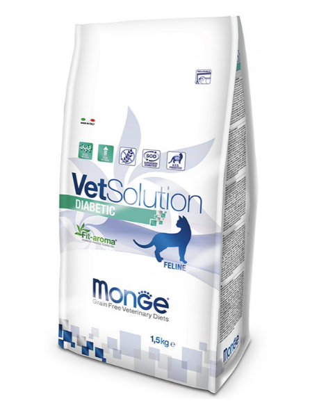 Сухий корм корм Monge Vetsolution Diabetic Feline для котів при цукровому діабеті  400г