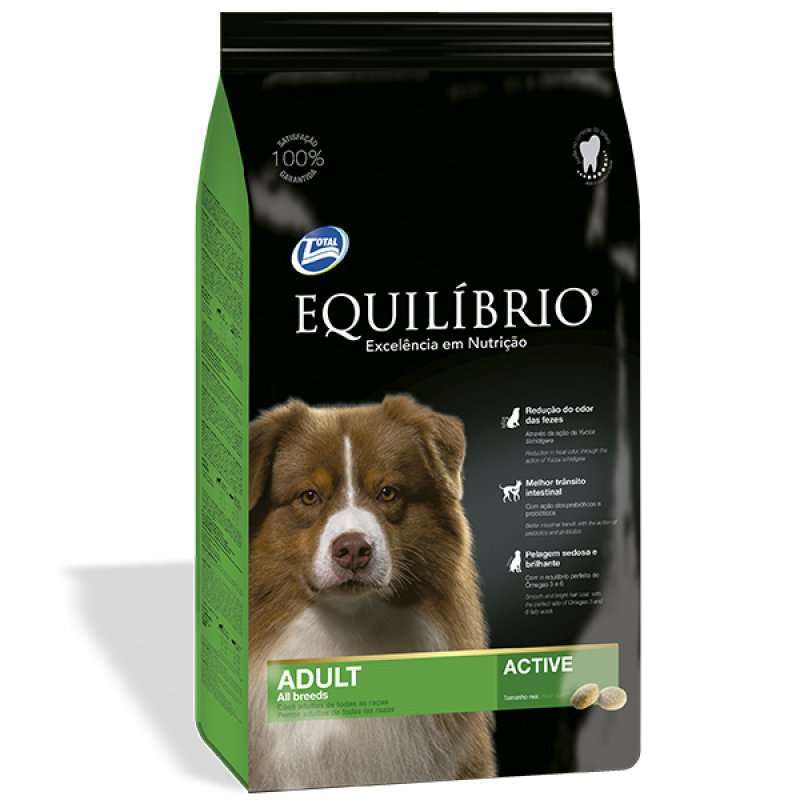 Сухий корм Equilibrio Adult All Breeds Active для собак різних порід 15кг