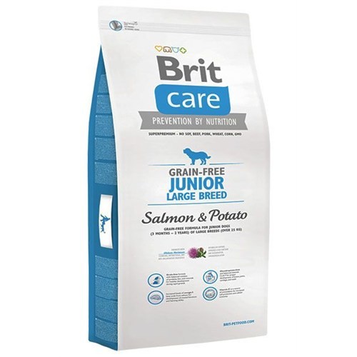 Сухий корм Brit Care Grain Free Junior Large Breed Salmon & Potato для цуценят великих порід 12кг
