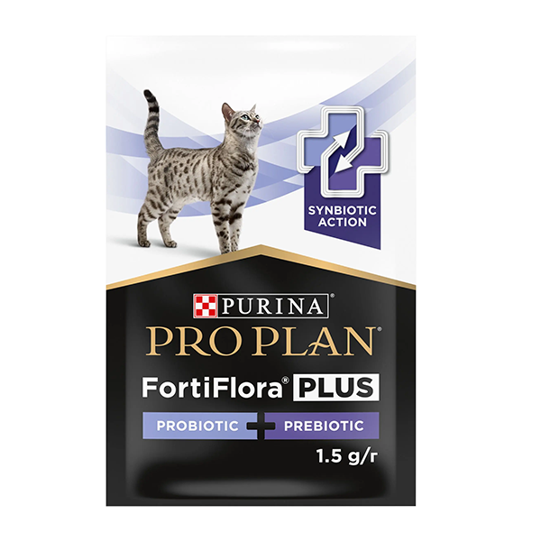 Добавка Purina Pro Plan FortiFlora Plus для дорослих котів та кошенят Пробіотик з пребіотиком  1,5г 1 саше