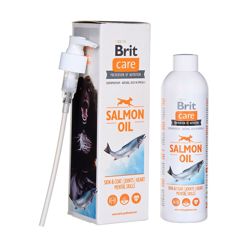 Харчова добавка Brit Care Salmon Oil для собак Бріт олія лосося 500мл