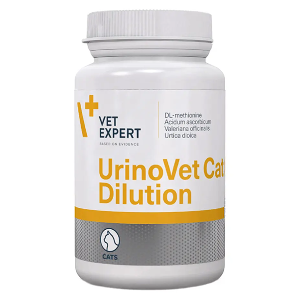 Пищевая добавка Vet Expert UrinoVet Cat Dilution для кошек Вет Эксперт УриноВет Кэт Дилюшн при сечекаменной болезни 45капс