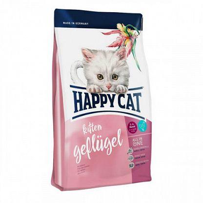 Сухий корм Happy Cat Kitten Geflugel для кошенят з куркою 4кг