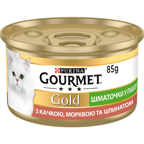 Вологий корм Purina Gourmet Gold для котів з качкою 85г