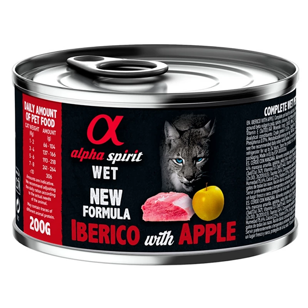 Вологий корм Alpha Spirit Cat Iberian Pork With Yellow Apple для котів Альфа Спіріт з свининою та яблуками 200г
