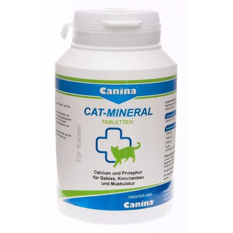 Canina Cat Mineral - минеральная добавка Канина для кошек, 300 табл