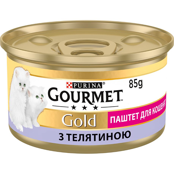 Вологий корм Purina Gourmet Gold для кошенят з телятиною 85г