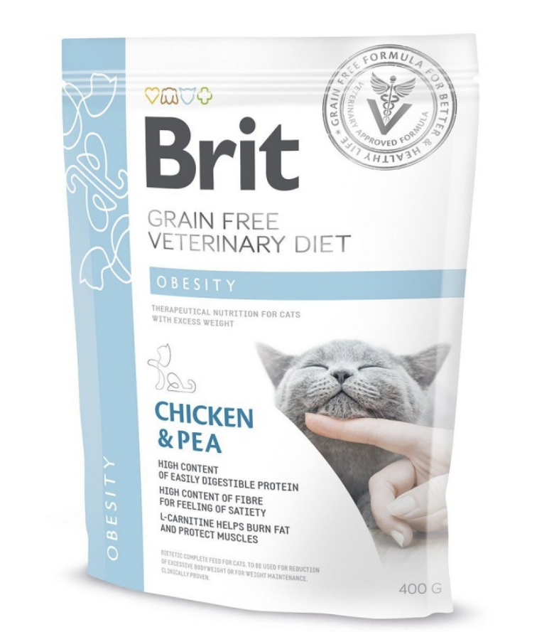 Сухий корм Brit GF Veterinary Diet Cat Obesity для котів з надмірною вагою 400г