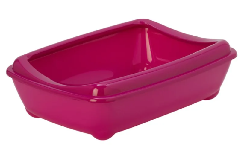 Moderna Arist-o-tray Jumbo туалет Модерна Артист-о-трэй Джумбо  с бортиком для кошек розовый, 57х43х16,3 см