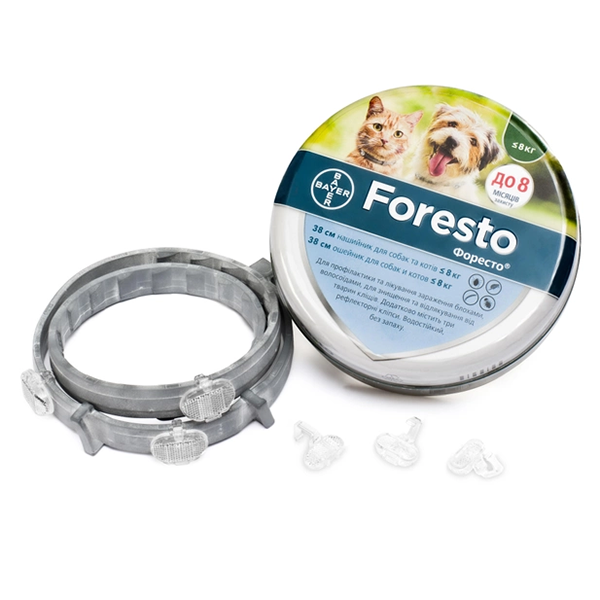 Нашийник Bayer Foresto для собак та котів Баєр Форесто від бліх та кліщів 38см