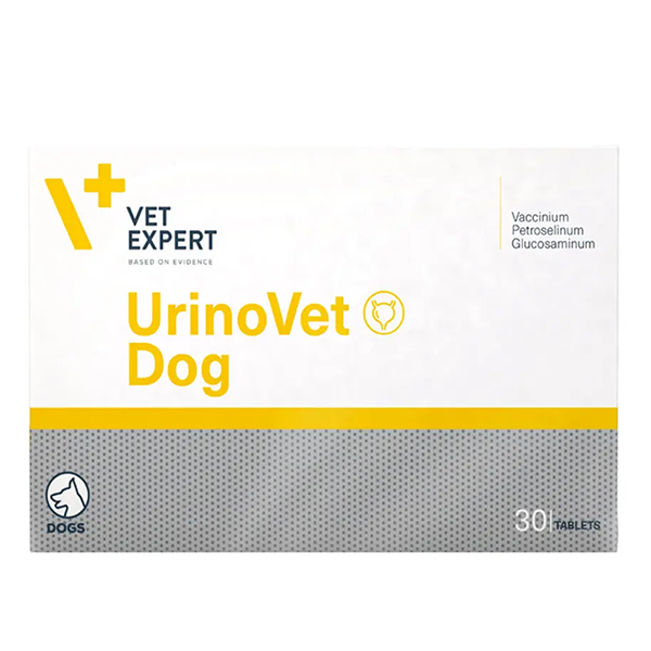 Добавка Vet Expert UrinoVet Dog для собак Вет Эксперт УриноВет поддержка функций мочевыводящей системы 30таблеток