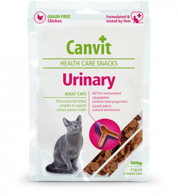 Ласощі Canvit Urinary для котів Канвіт для здоров'я сечовивідної системи 100г