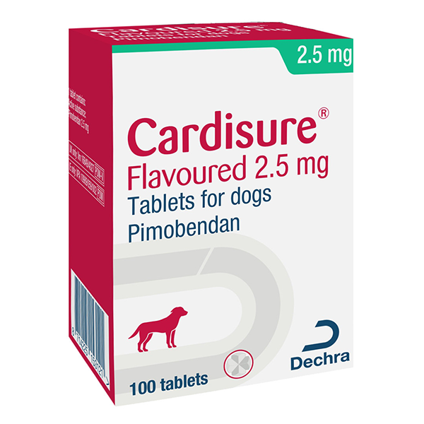 Dechra Cardisure для собак Кардішур для лікування серцевої недостатності 2,5мг 1таблетка